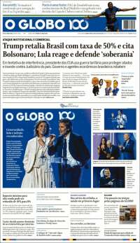 Portada de O Globo (Brasil)