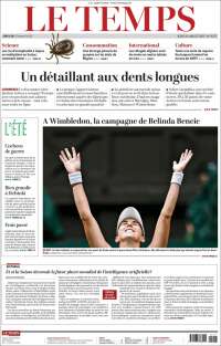 Portada de Le Matin (Switzerland)