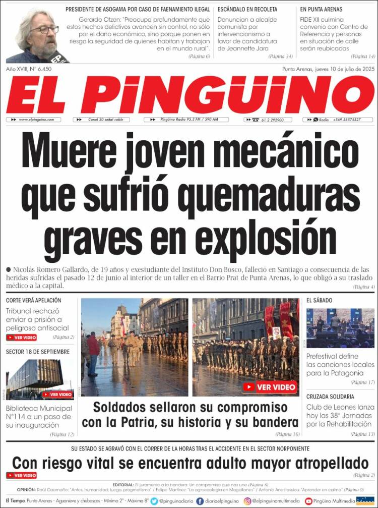 Portada de El Pingüino (Chile)