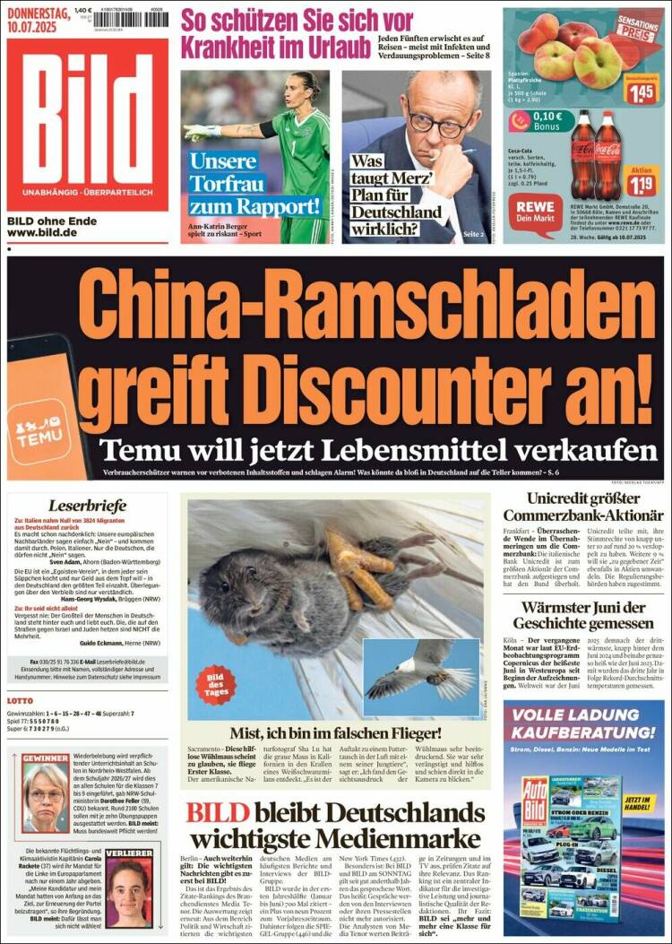 Portada de Bild (Alemania)