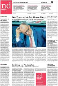 Portada de Neues Deutschland (Germany)