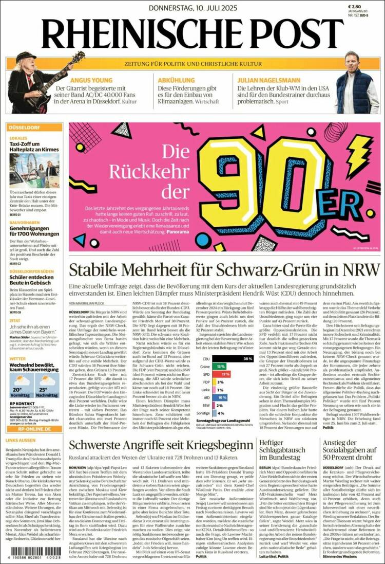 Portada de Rheinische Post (Germany)