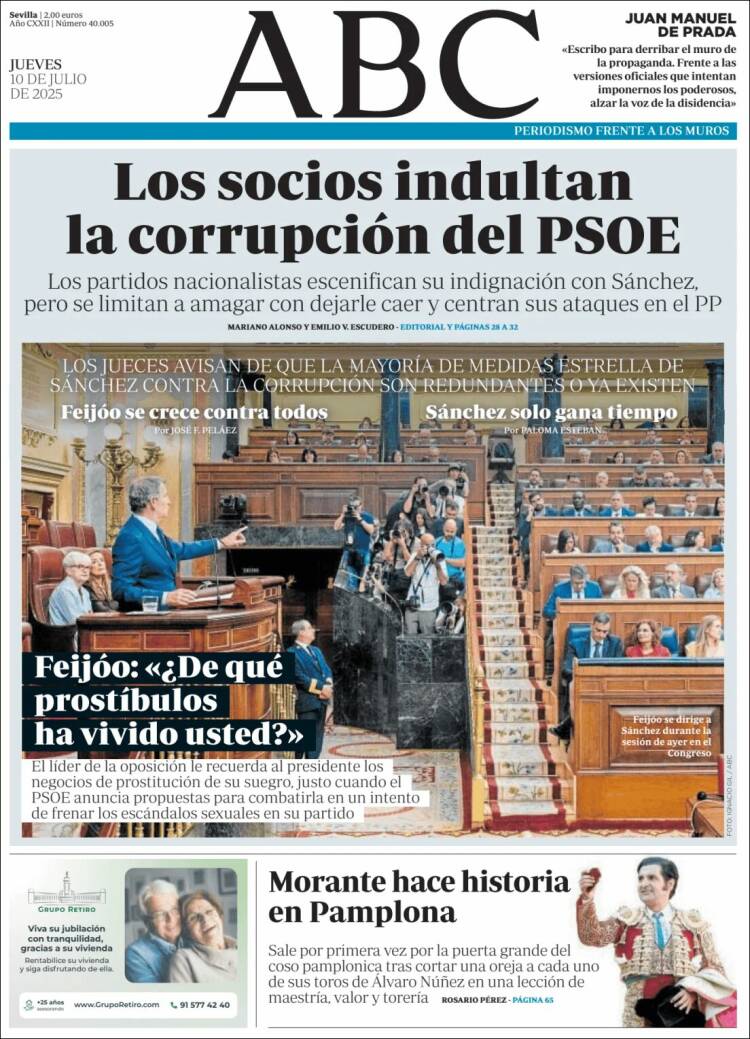 Portada de ABC - Sevilla (Espagne)