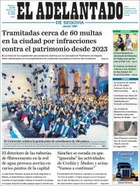 Portada de El Adelantado de Segovia (España)