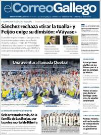 Portada de El Correo Gallego (Espagne)