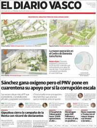 Portada de Diario Vasco (España)
