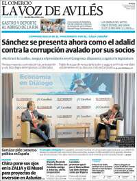 Portada de El Comercio - Avilés (Espagne)