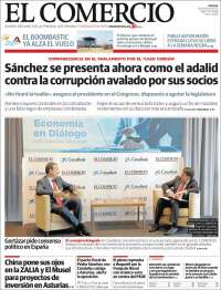 Portada de El Comercio - Gijón (Espagne)