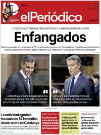 Portada de El Periódico (Espagne)