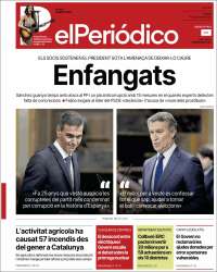 Portada de El Periódico de Catalunya (Espagne)