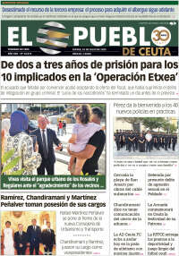 Portada de El Pueblo de Ceuta (España)