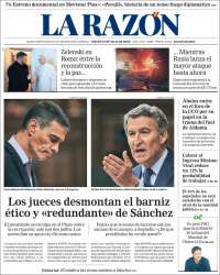 Portada de La Razón (España)