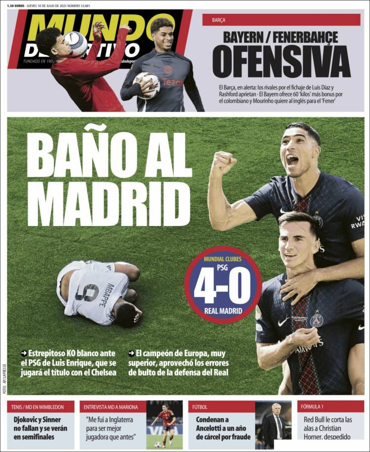 Portada de Mundo Atlético (Espagne)