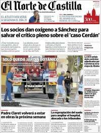 Portada de Norte de Castilla - Segovia (España)