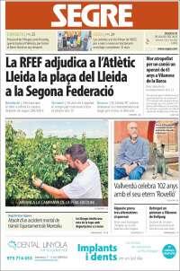 Portada de Segre (España)