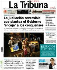 Portada de La Tribuna de Cuenca (España)