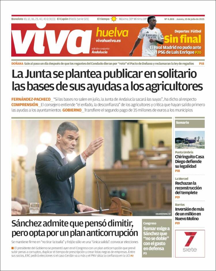 Portada de Viva Huelva (Spain)