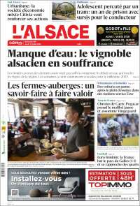 Portada de Journal L'Alsace (France)