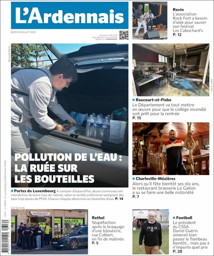 Portada de L'Ardenais (Francia)