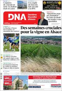 Portada de Les Dernières Nouvelles d'Alsace (France)