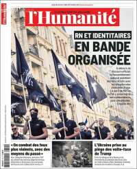 Portada de l'Humanite (Francia)
