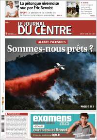 Portada de Le Journal du Centre (Francia)
