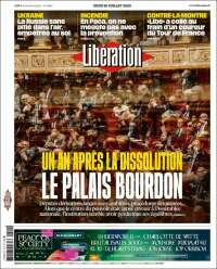 Portada de Libération (Francia)