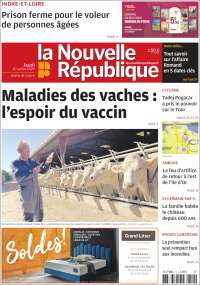 Portada de La Nouvelle Republique (Francia)