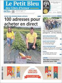 Portada de Le Petit Bleu (Francia)
