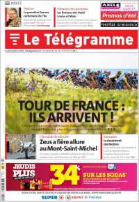 Portada de Télégramme (Francia)
