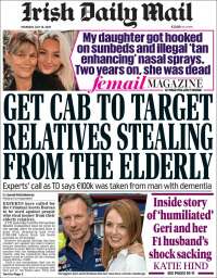 Portada de Irish Daily Mail (Ireland)