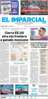 Portada de El Imparcial (México)