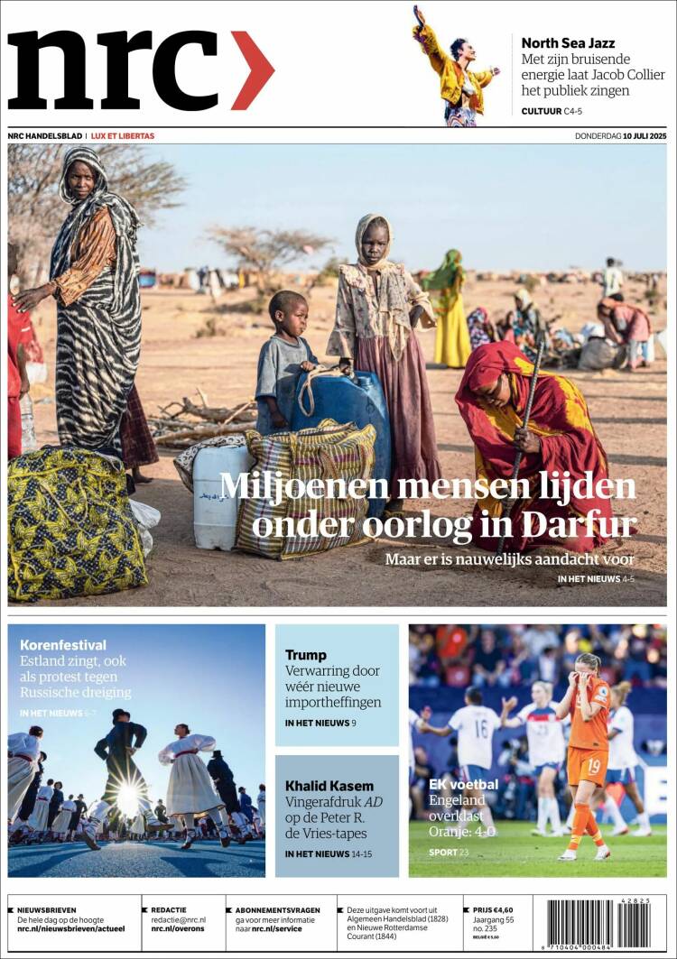 Portada de NRC Handelsblad (Netherlands)