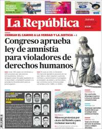 Portada de La Republica (Perú)