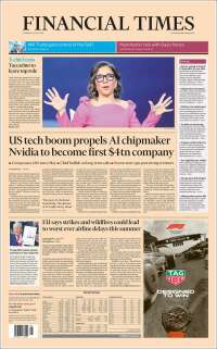 Portada de Financial Times (Reino Unido)