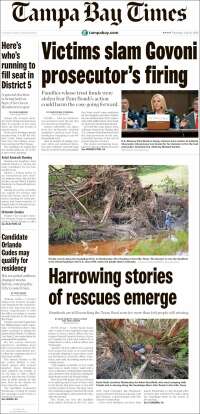Portada de Tampa Bay Times (USA)