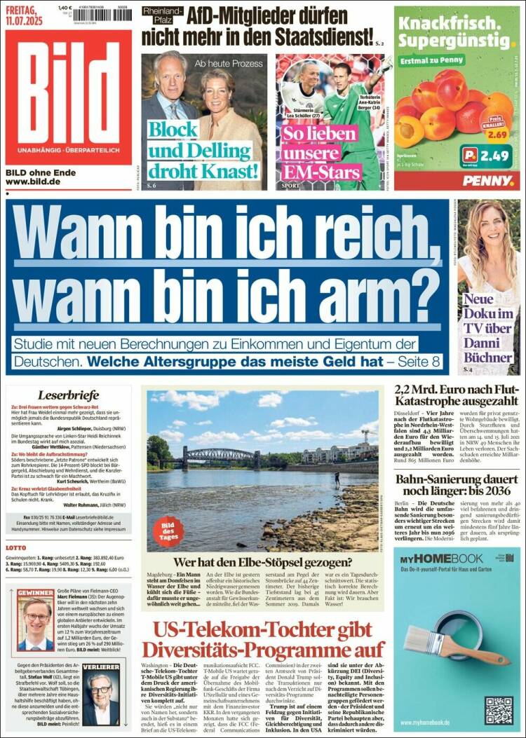 Portada de Bild (Alemania)