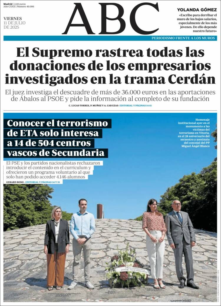 Portada de ABC (España)