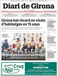 Portada de Diari de Girona (España)