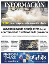Portada de Diario Información (España)