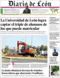 Portada de Diario de León (España)