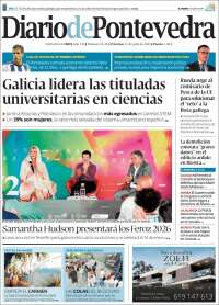 Portada de Diario de Pontevedra (España)