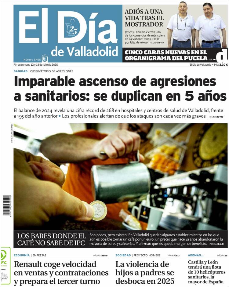 Portada de El Día de Valladolid (Spain)
