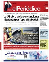 Portada de El Periódico de Catalunya (Spain)