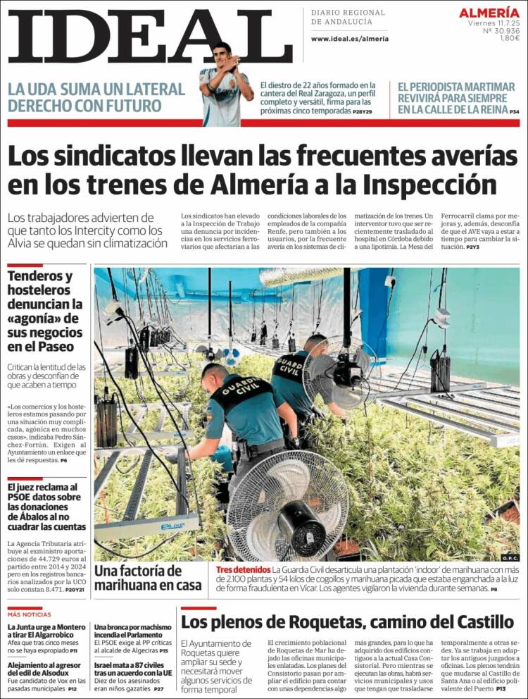 Portada de Ideal Almeria (España)