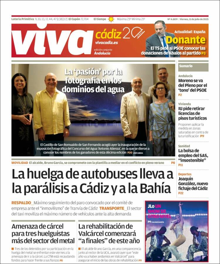 Portada de Información - Cadiz (España)