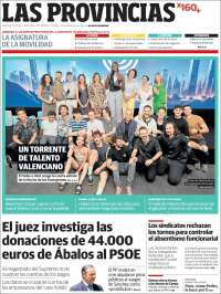 Portada de Las Provincias (España)