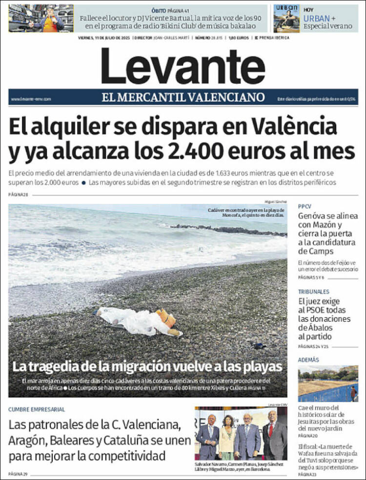 Portada de Levante (España)