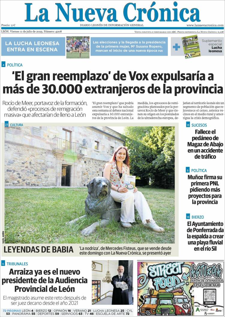 Portada de La Nueva Crónica (España)