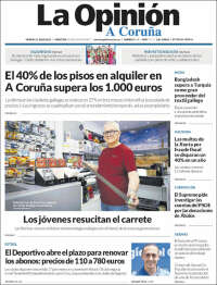 Portada de La Opinión de A Coruña (Spain)
